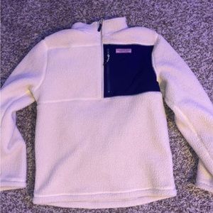 BNWOT Womens Vineyard Vines Sherpa 1/2 pullover